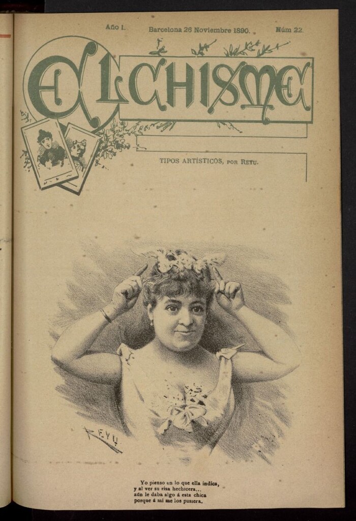 Miniatura de El Chisme del 26 de noviembre de 1890, nº 22
