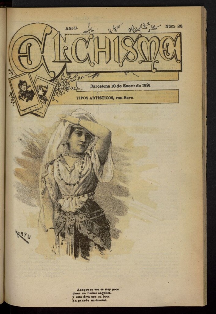 Miniatura de El Chisme del 10 de enero de 1891, nº 26