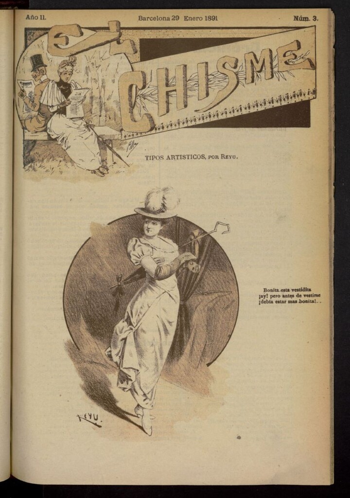 Miniatura de El Chisme del 29 de enero de 1891, nº 3