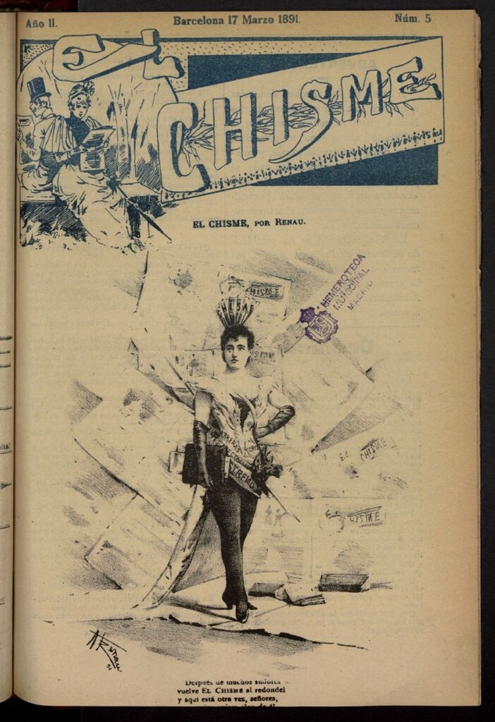 Miniatura de El Chisme del 17 de marzo de 1891, nº 5