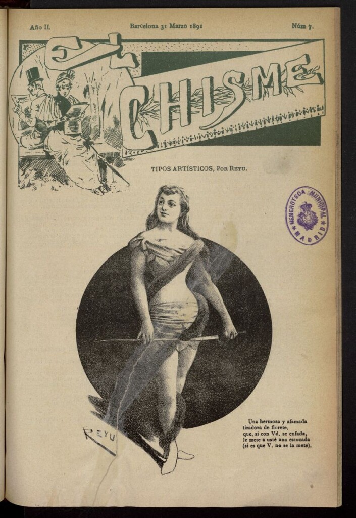 Miniatura de El Chisme del 31 de marzo de 1891, nº 7