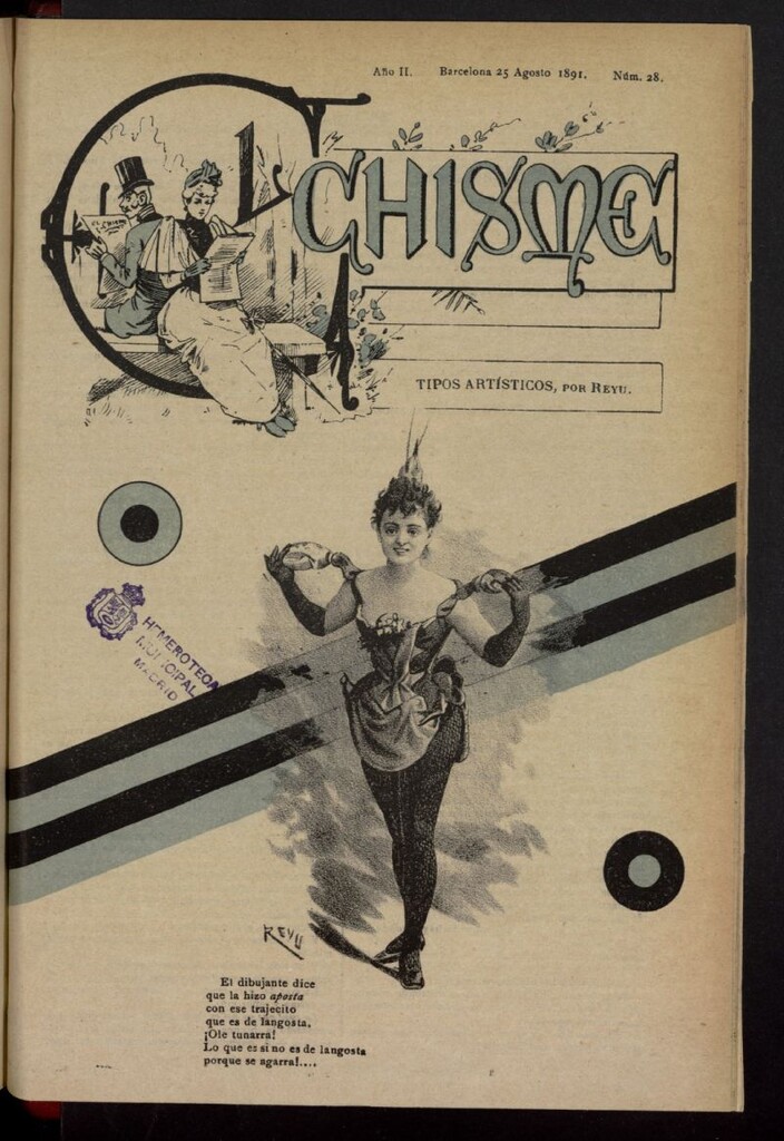 Miniatura de El Chisme del 25 de agosto de 1891, nº 28