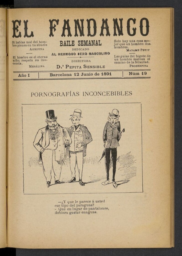 Miniatura de El Fandango del 12 de junio de 1891, nº 19