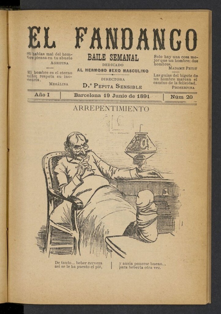 Miniatura de El Fandango del 19 de junio de 1891, nº 20