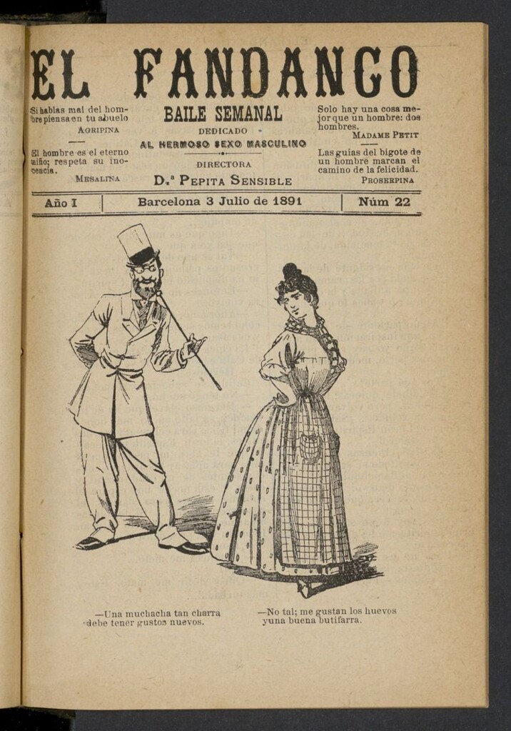 Miniatura de El Fandango del 3 de julio de 1891, nº 22