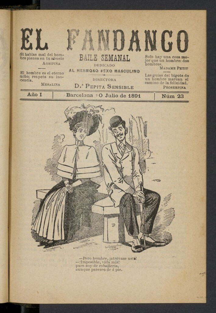 Miniatura de El Fandango del 10 de julio de 1891, nº 23