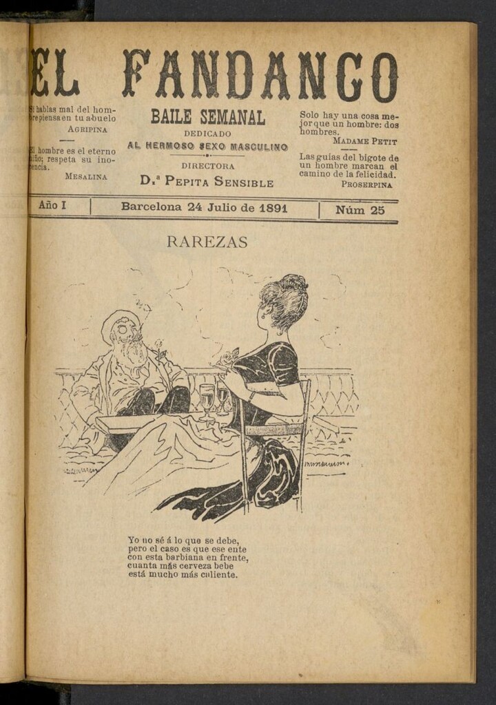 Miniatura de El Fandango del 24 de julio de 1891, nº 25