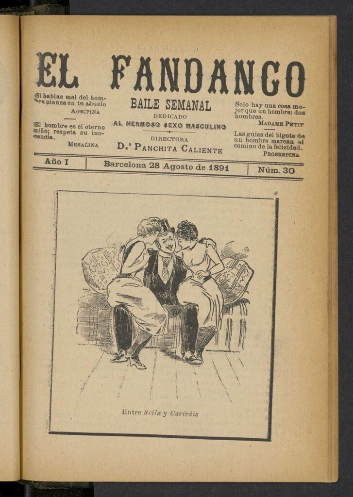 Miniatura de El Fandango del 28 de agosto de 1891, nº 30