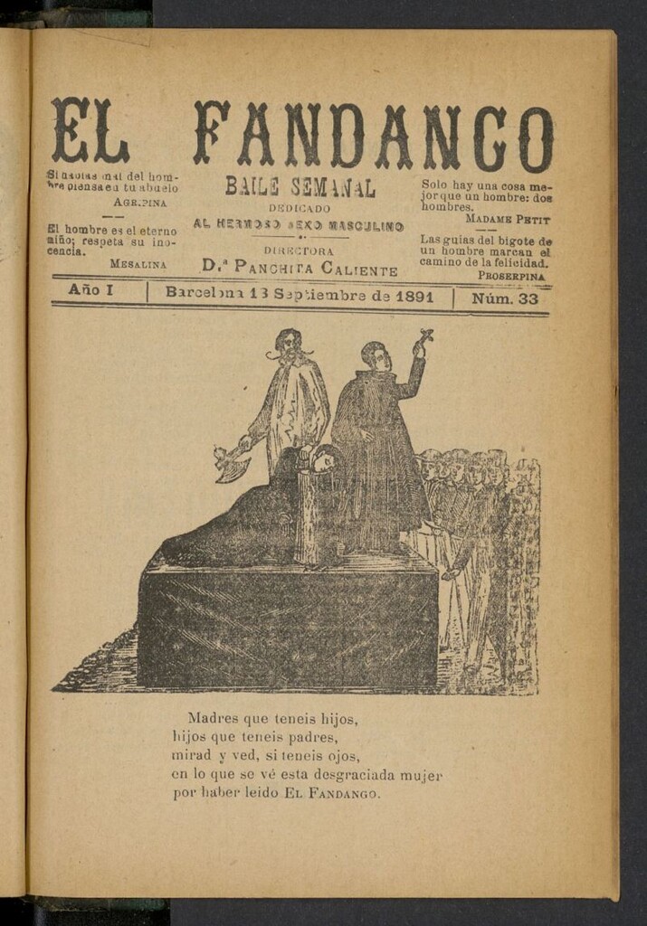 Miniatura de El Fandango del 18 de septiembre de 1891, nº 33