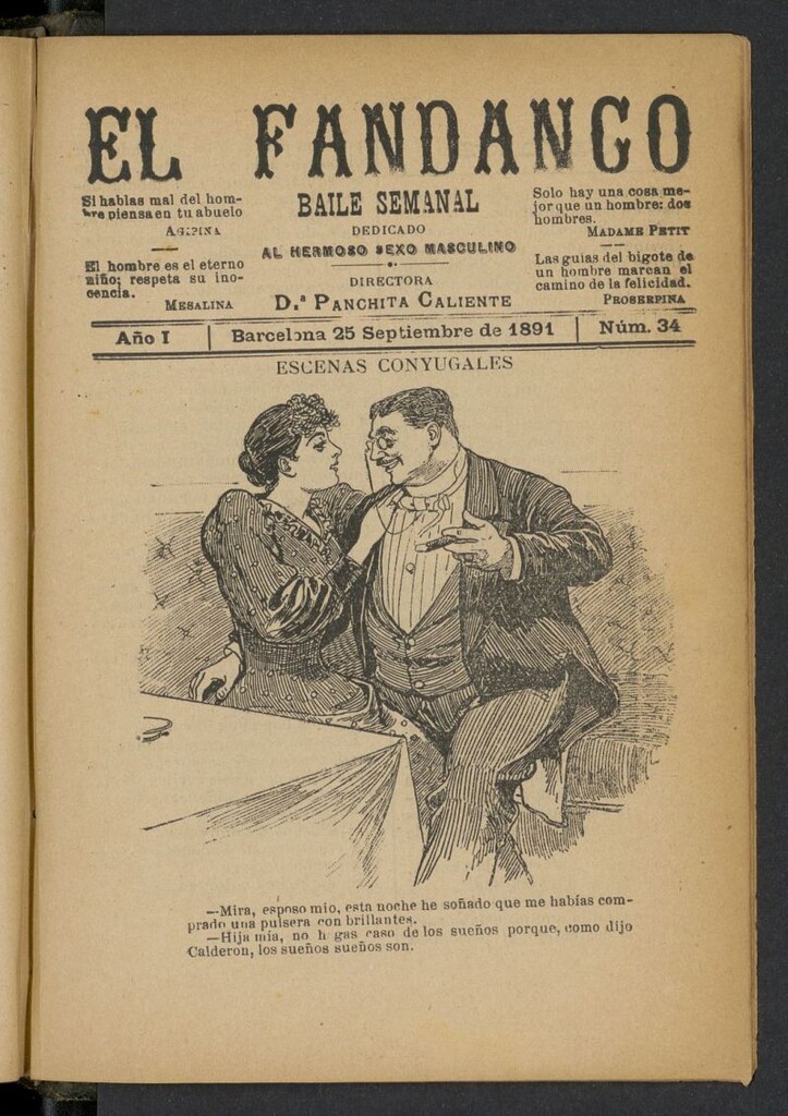 Miniatura de El Fandango del 25 de septiembre de 1891, nº 34
