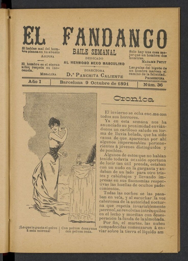 Miniatura de El Fandango del 9 de octubre de 1891, nº 36