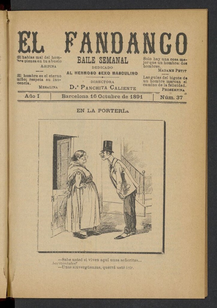 Miniatura de El Fandango del 16 de octubre de 1891, nº 37