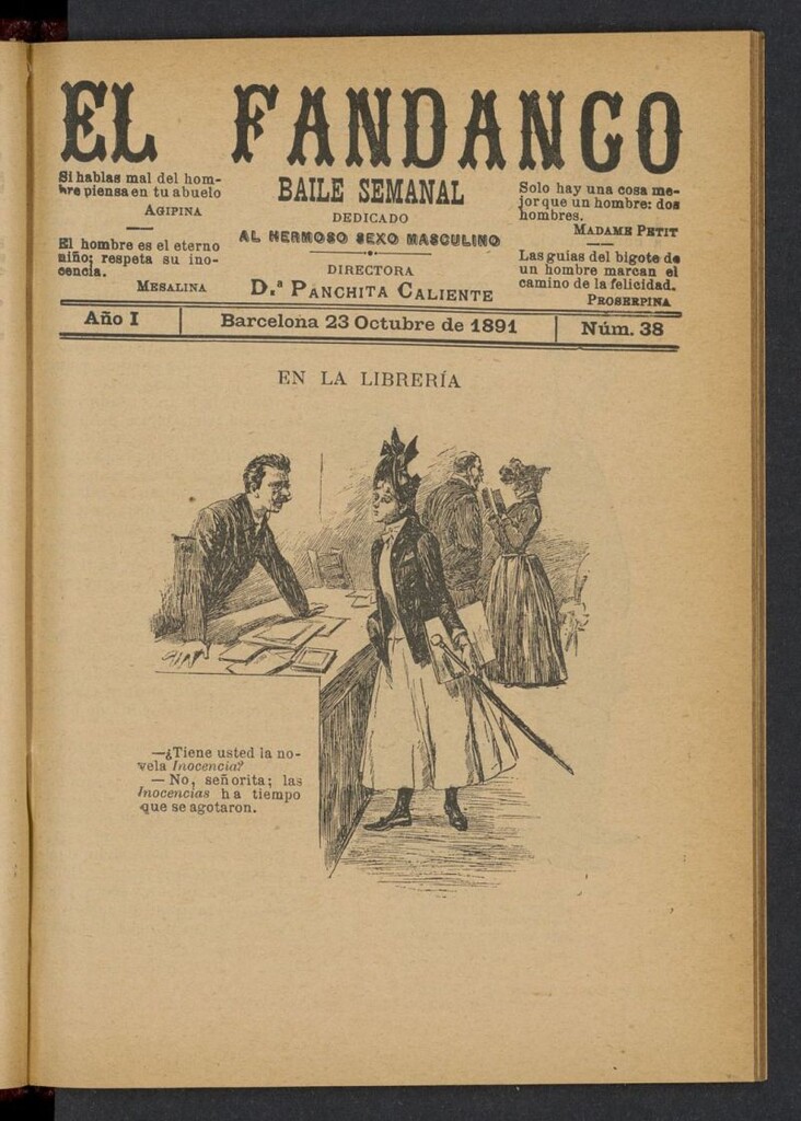 Miniatura de El Fandango del 23 de octubre de 1891, nº 38