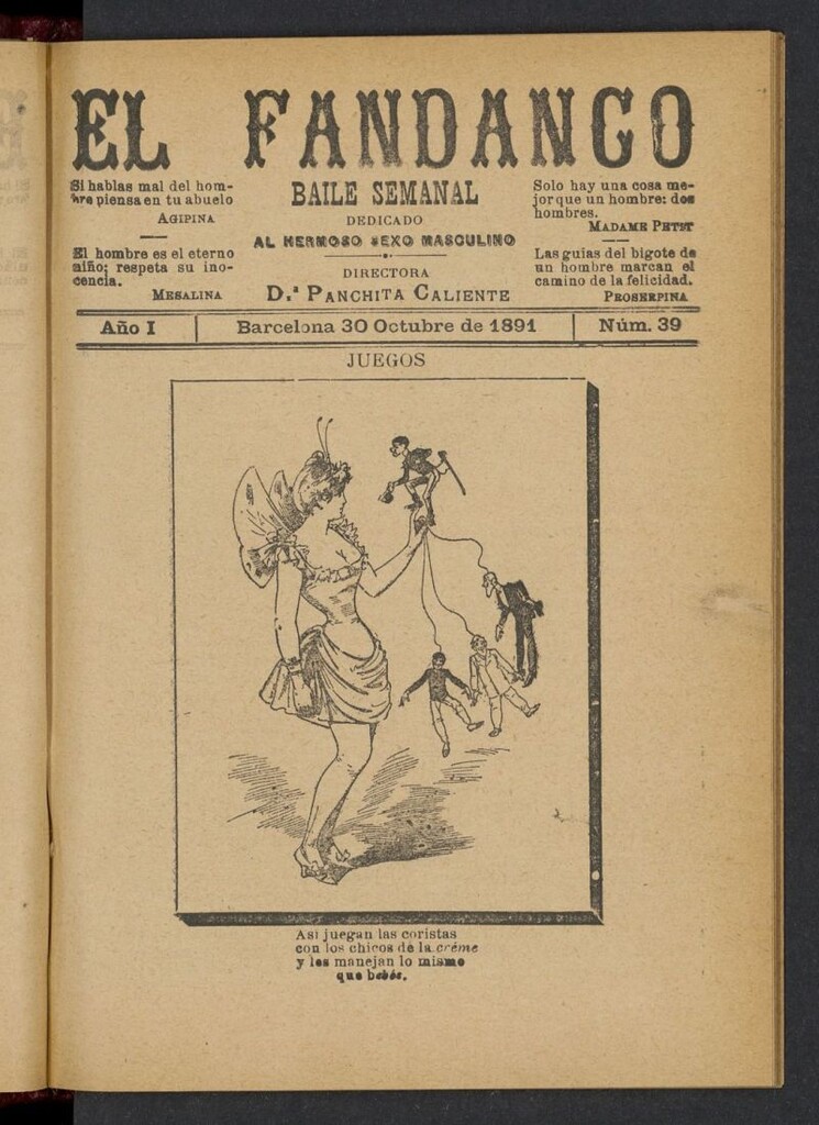 Miniatura de El Fandango del 30 de octubre de 1891, nº 39