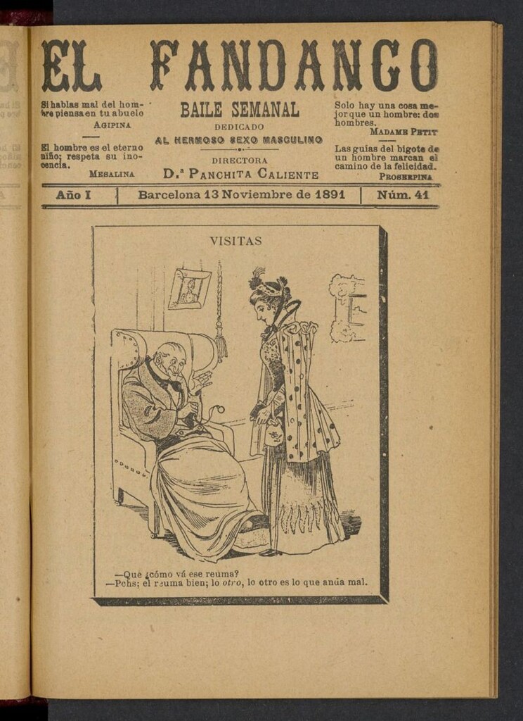 Miniatura de El Fandango del 13 de noviembre de 1891, nº 41