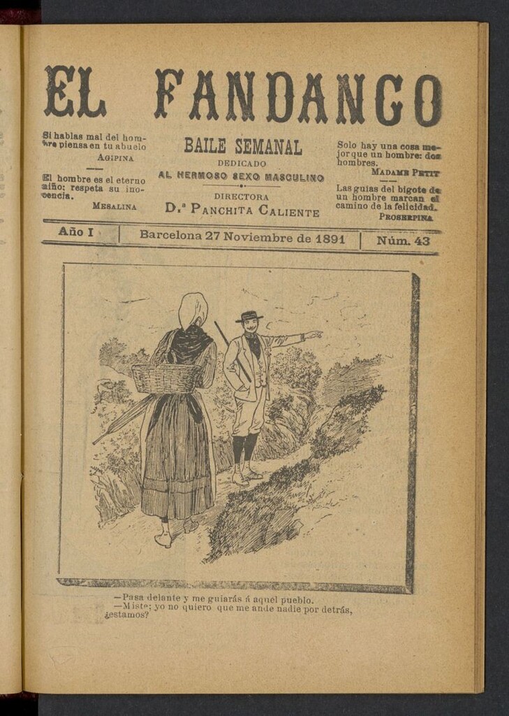 Miniatura de El Fandango del 27 de noviembre de 1891, nº 43