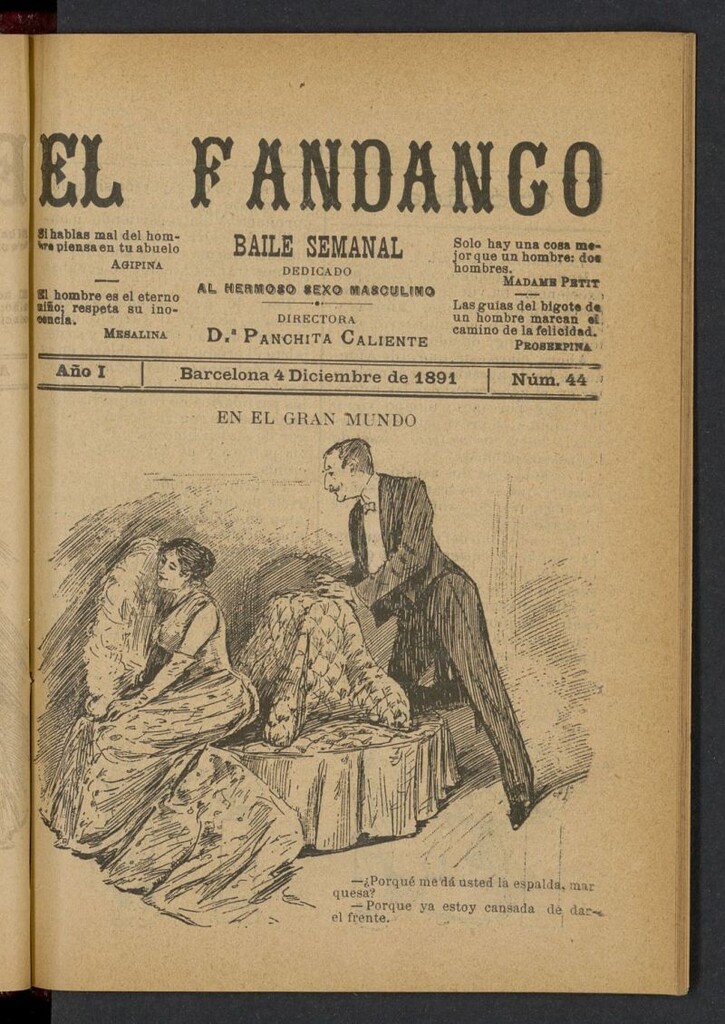 Miniatura de El Fandango del 4 de diciembre de 1891, nº 44