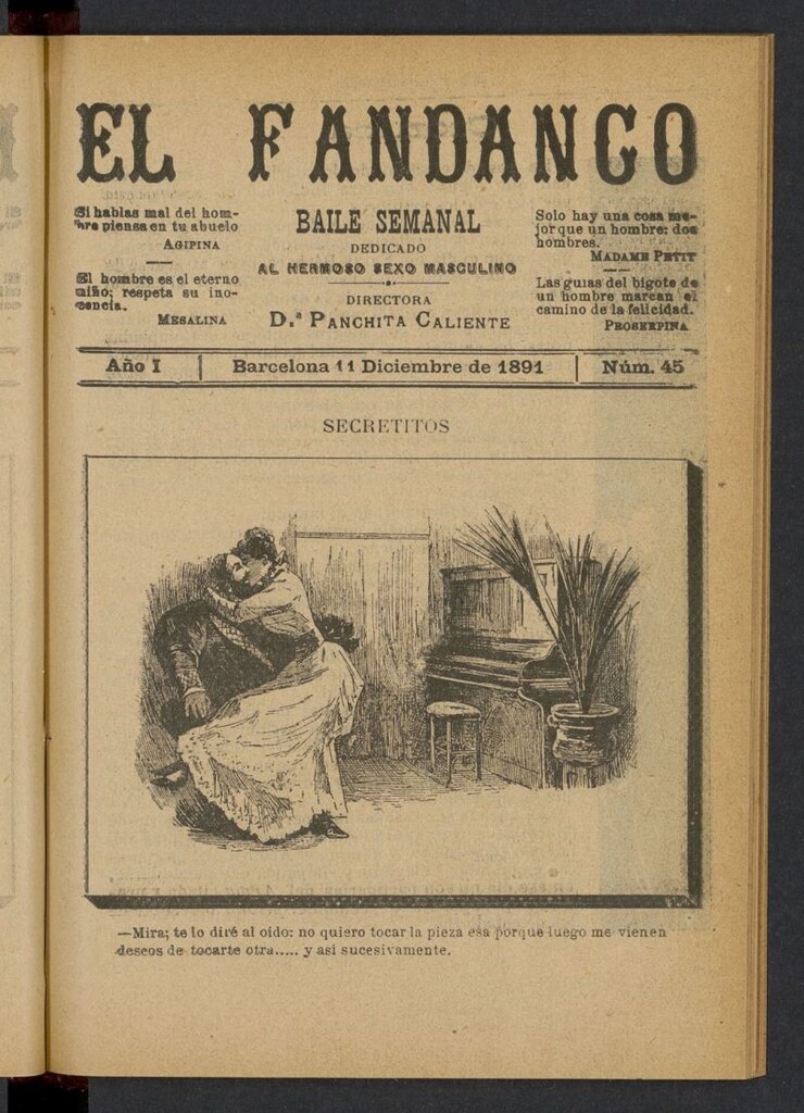 Miniatura de El Fandango del 11 de diciembre de 1891, nº 45
