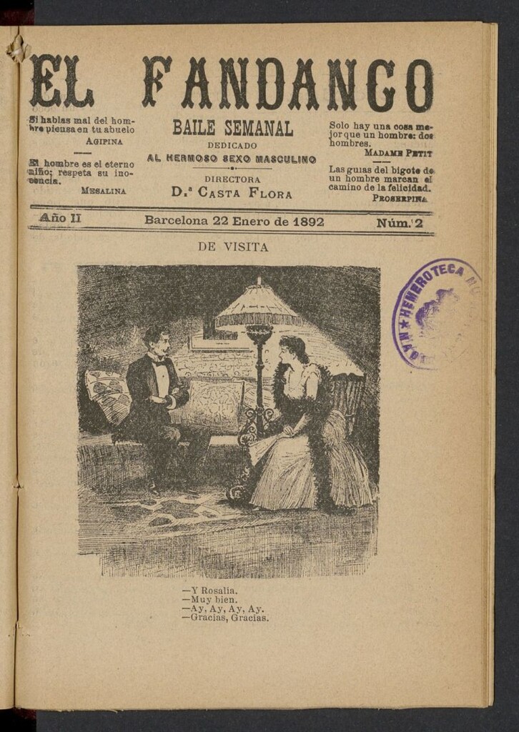 Miniatura de El Fandango del 22 de enero de 1892, nº 2