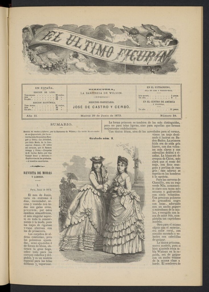 Miniatura de El Último Figurín del 29 de junio de 1872, nº 24