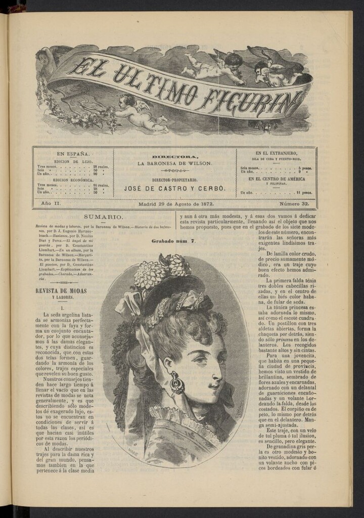 Miniatura de El Último Figurín del 29 de agosto de 1872, nº 32