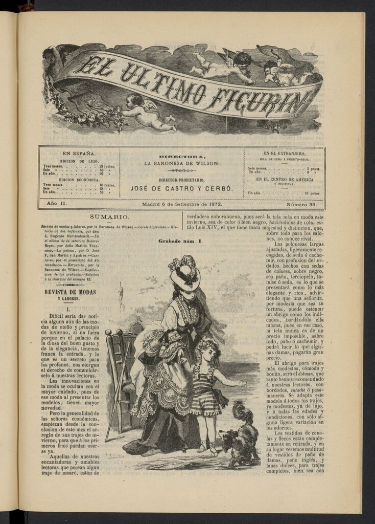 Miniatura de El Último Figurín del 6 de septiembre de 1872, nº 33