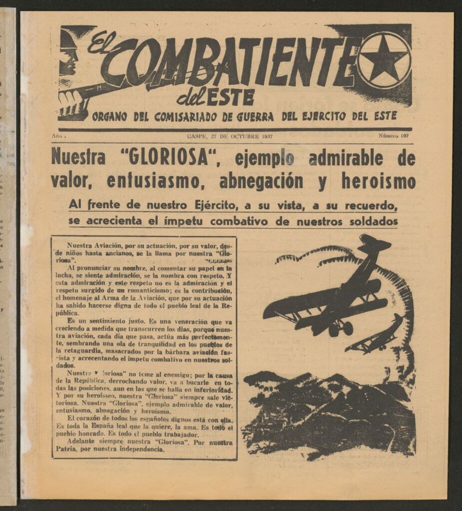 Miniatura de El combatiente del Este (Barcelona.1937) del 27 de octubre de 1937