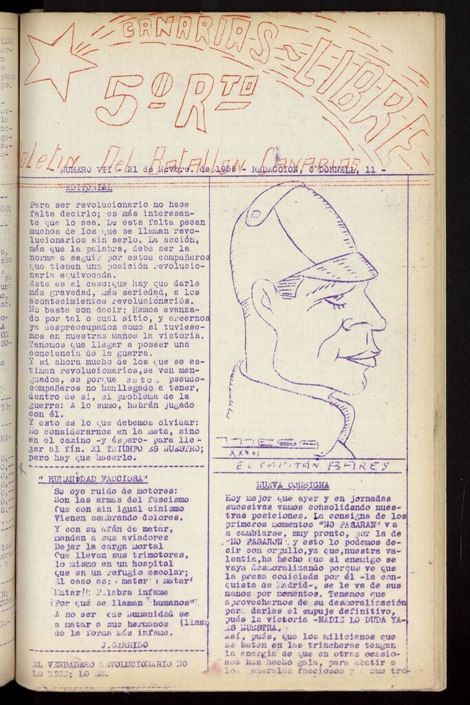 Miniatura de Canarias Libre (Madrid. 1936) del 21 de noviembre de 1936