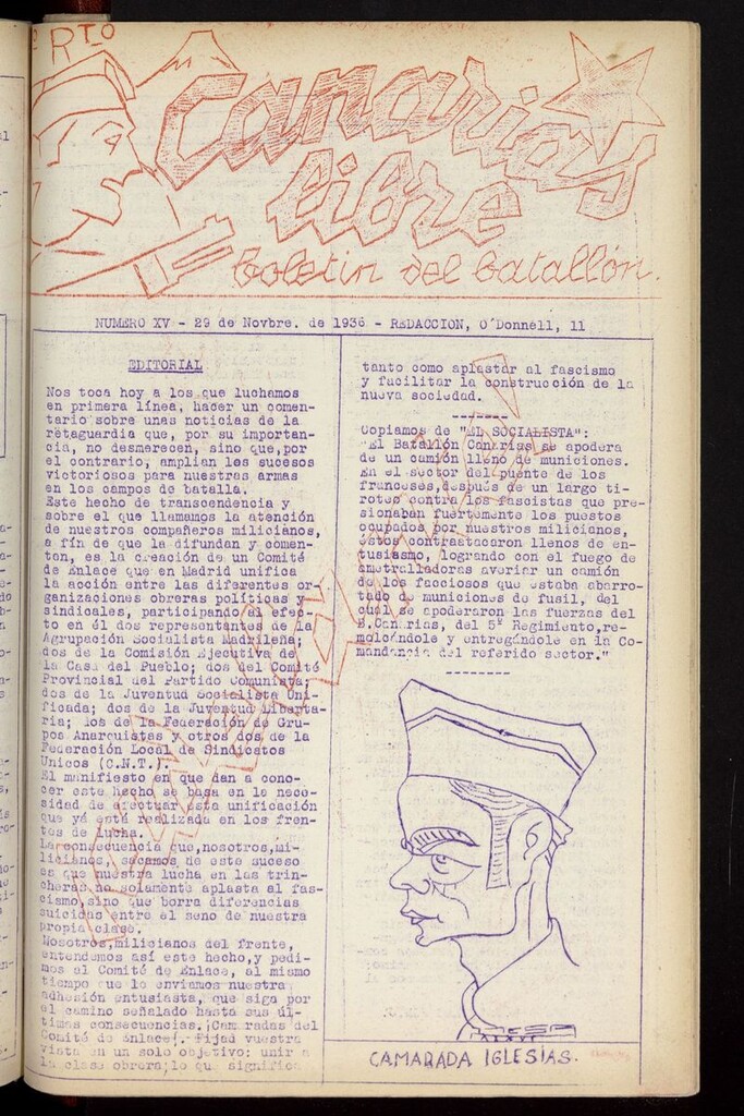 Miniatura de Canarias Libre (Madrid. 1936) del 29 de noviembre de 1936