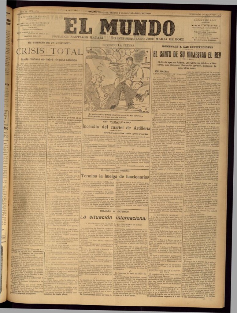 Miniatura de El Mundo del 24 de enero de 1921