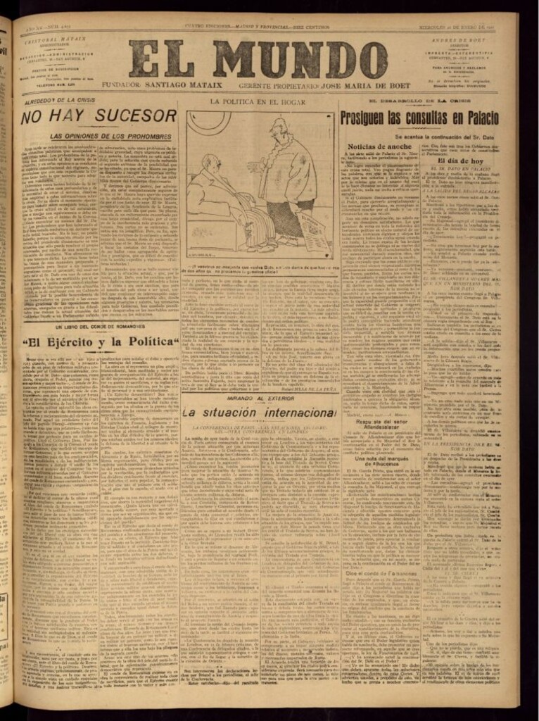 Miniatura de El Mundo del 26 de enero de 1921
