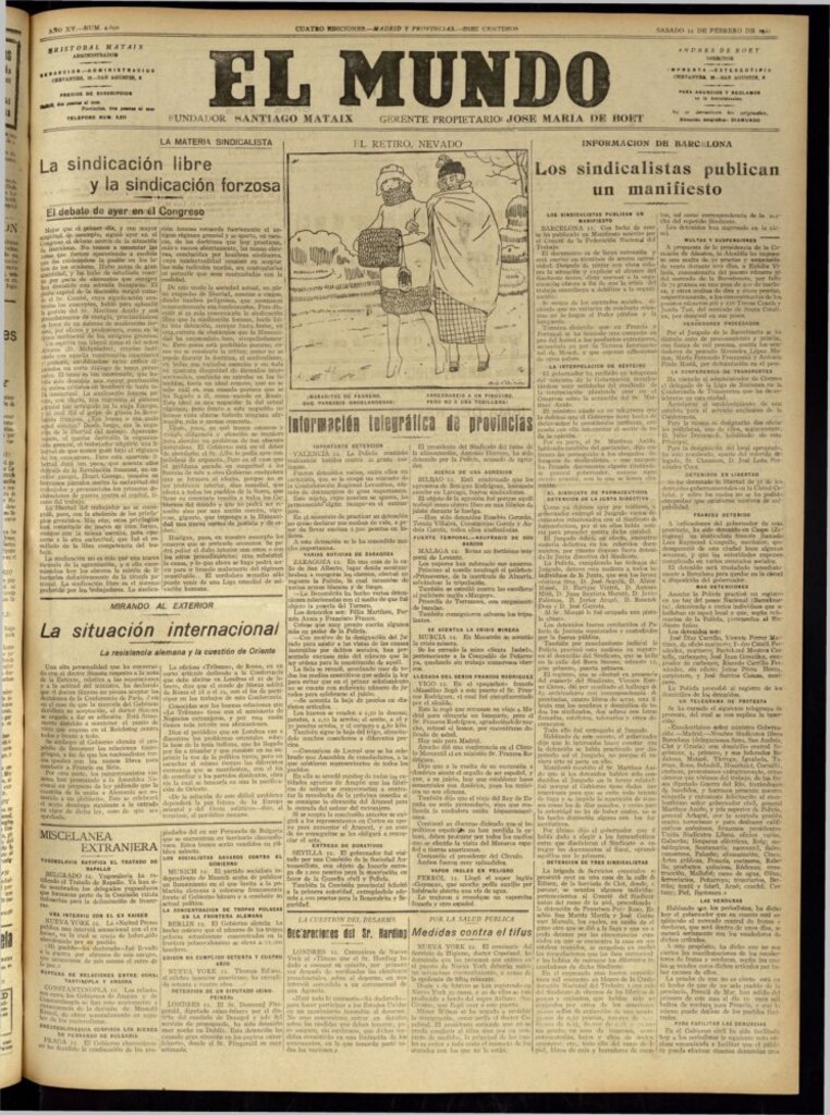Miniatura de El Mundo del 12 de febrero de 1921