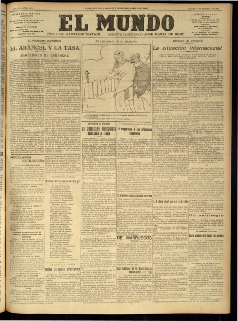 Miniatura de El Mundo del 17 de febrero de 1921