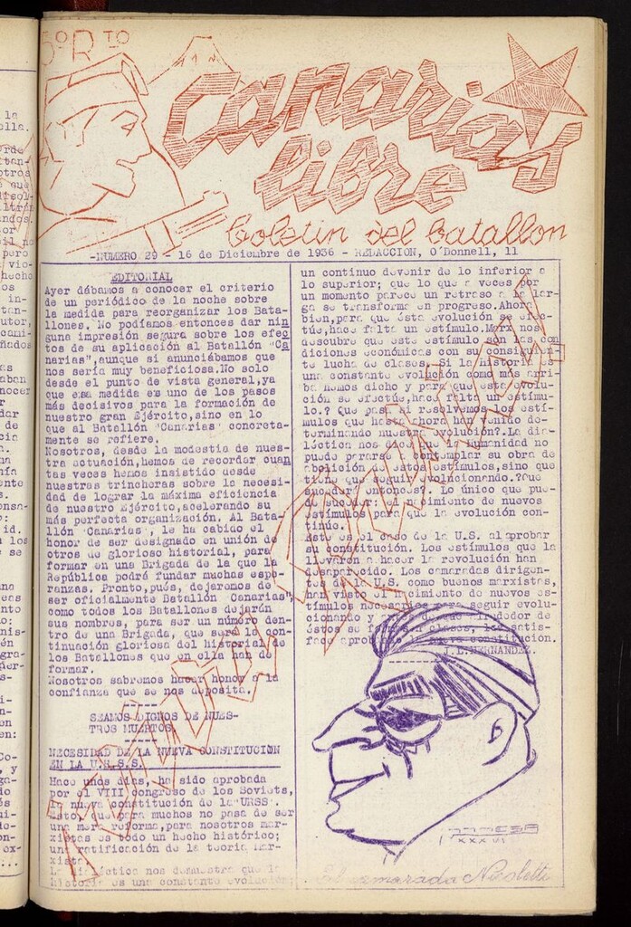 Miniatura de Canarias Libre (Madrid. 1936) del 16 de diciembre de 1936
