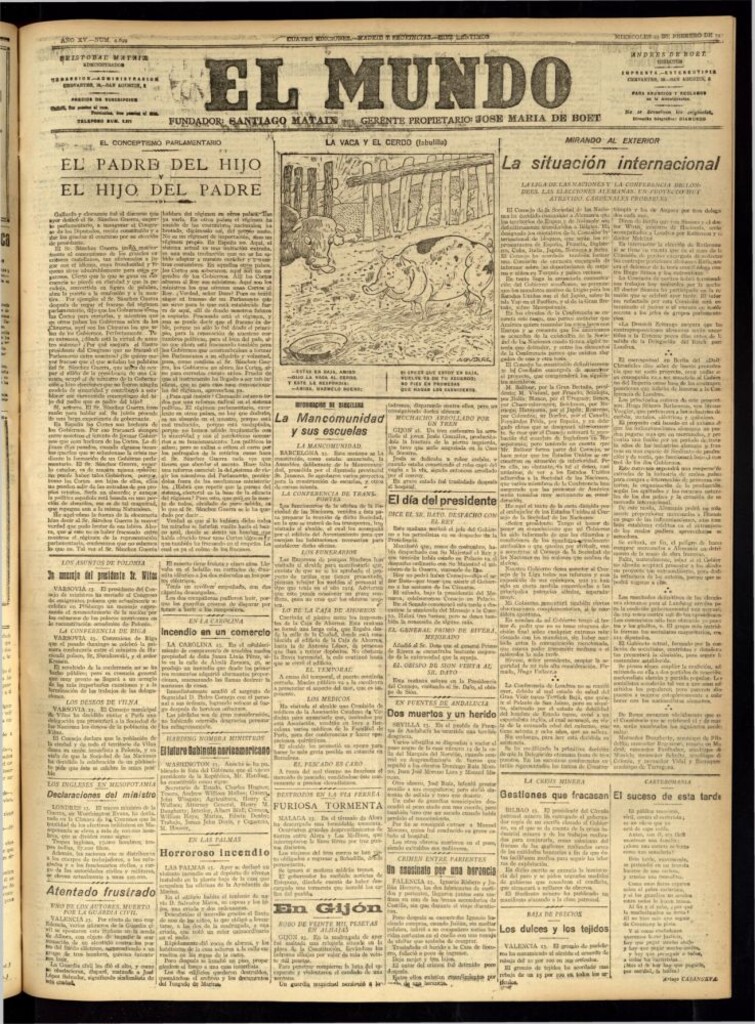 Miniatura de El Mundo del 23 de febrero de 1921