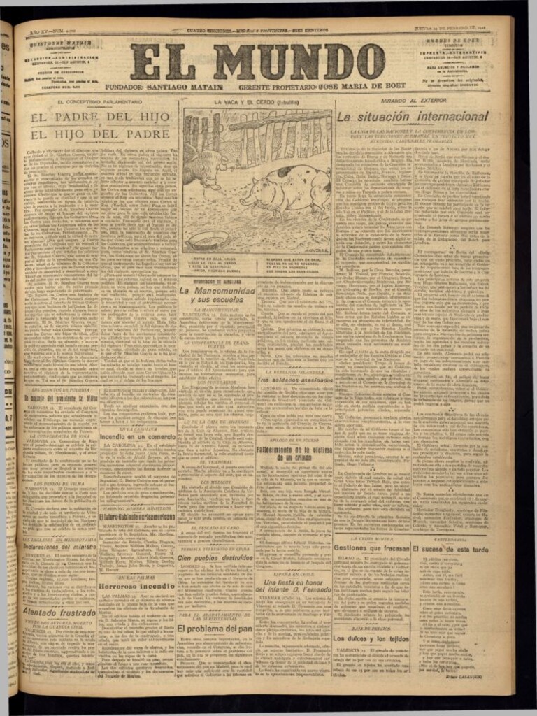 Miniatura de El Mundo del 24 de febrero de 1921 (edición de provincias)