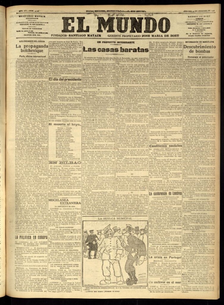 Miniatura de El Mundo del 25 de febrero de 1921