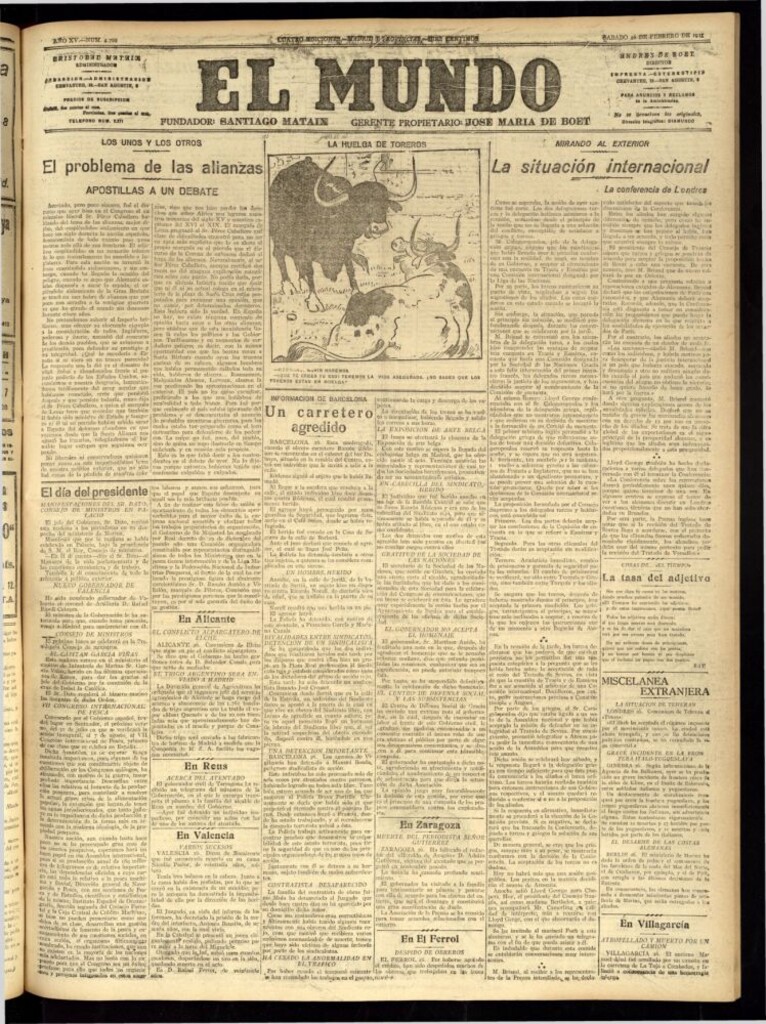 Miniatura de El Mundo del 26 de febrero de 1921
