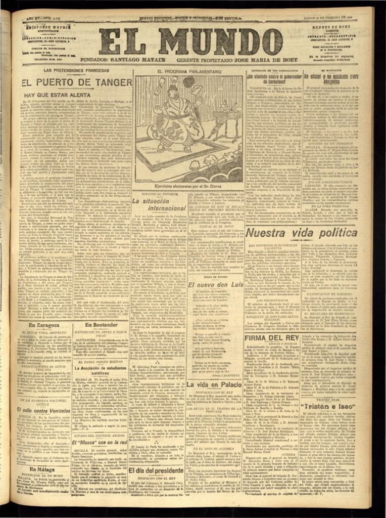 Miniatura de El Mundo del 28 de febrero de 1921