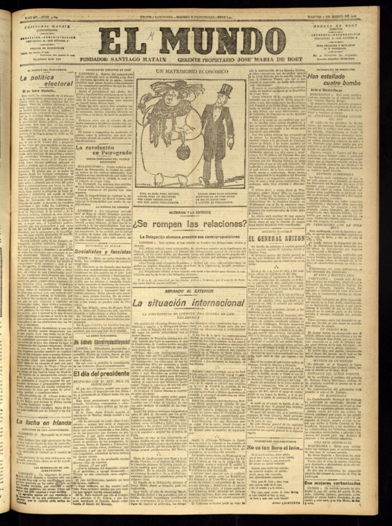 Miniatura de El Mundo del 1 de marzo de 1921