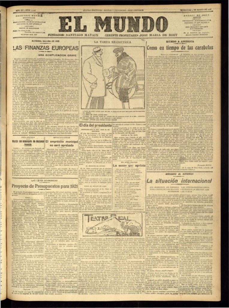 Miniatura de El Mundo del 2 de marzo de 1921