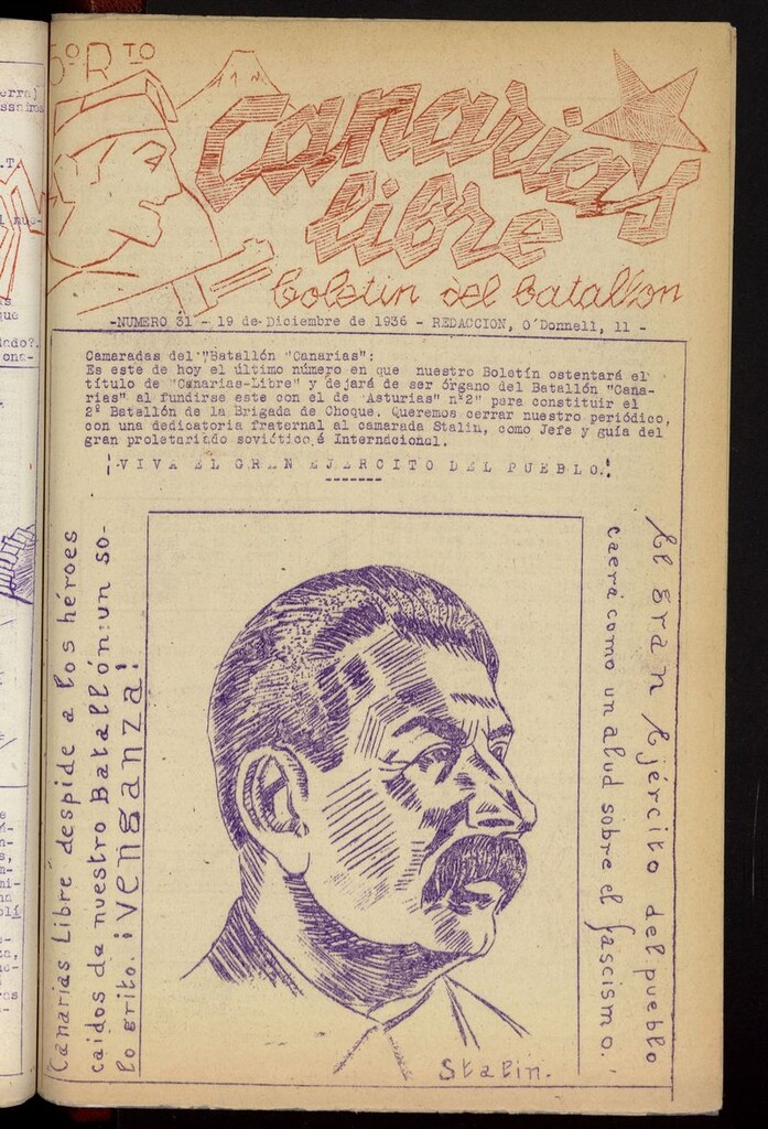 Miniatura de Canarias Libre (Madrid. 1936) del 19 de diciembre de 1936