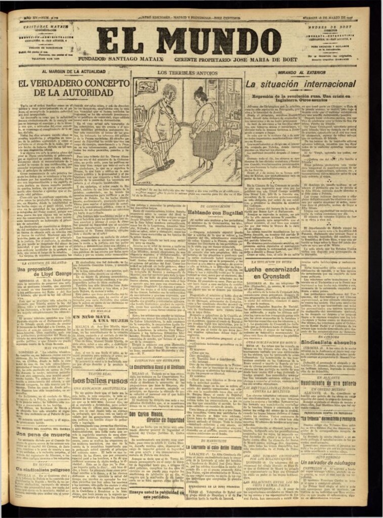 Miniatura de El Mundo del 18 de marzo de 1921