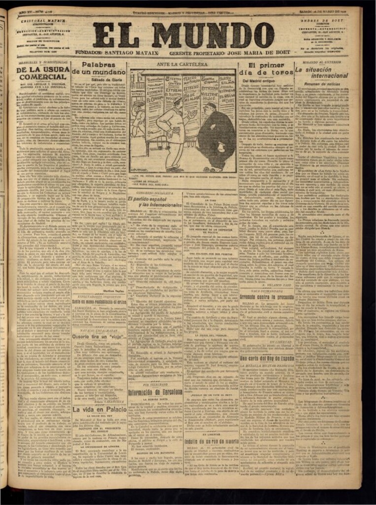Miniatura de El Mundo del 26 de marzo de 1921 (edición de provincias)