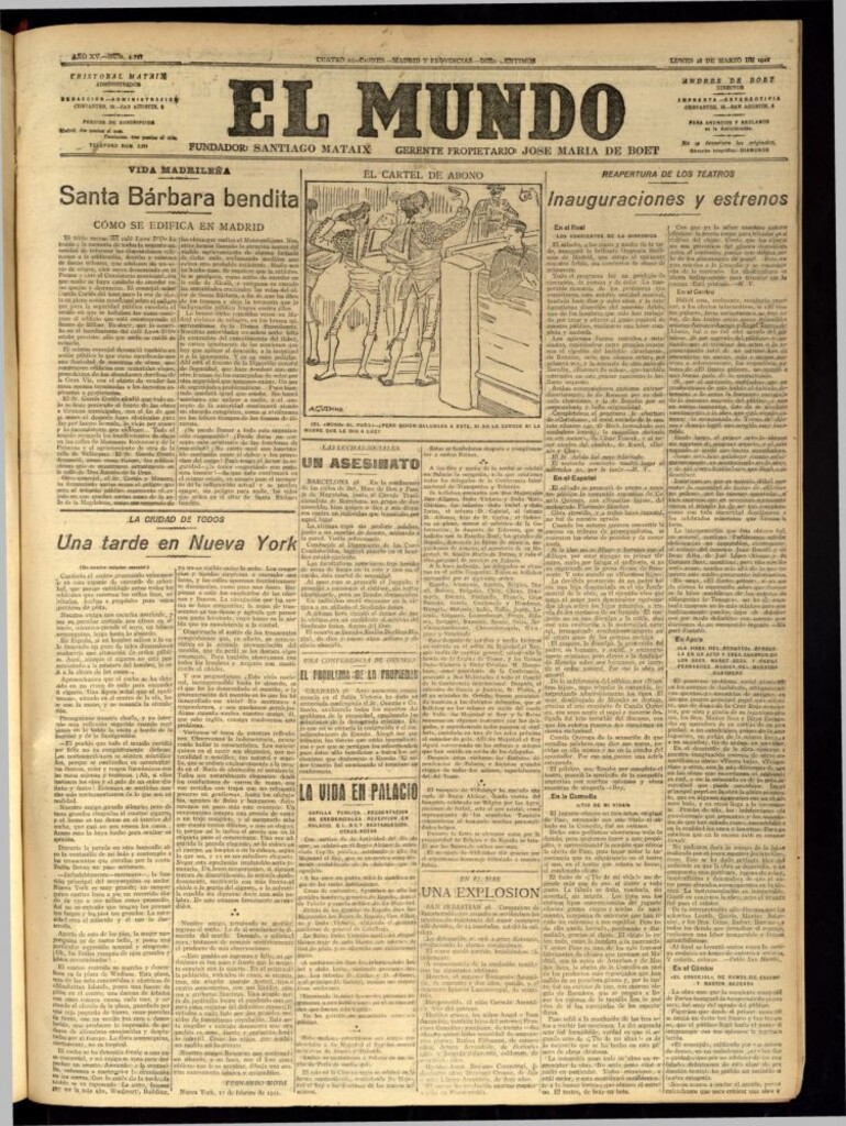 Miniatura de El Mundo del 28 de marzo de 1921