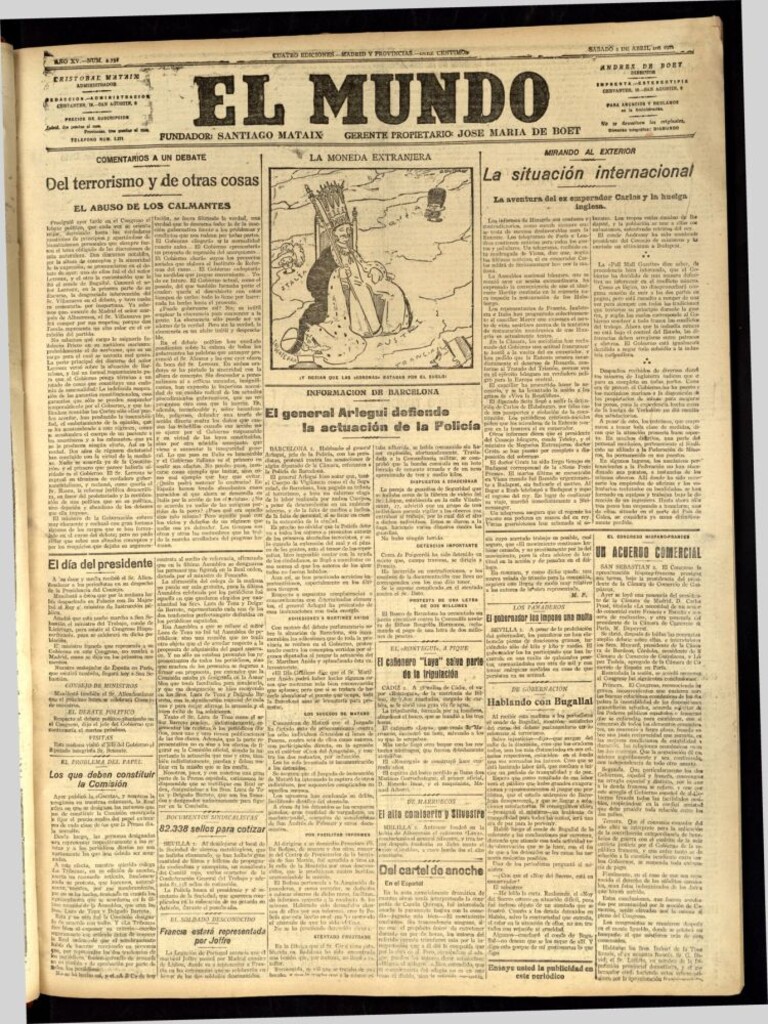 Miniatura de El Mundo del 2 de abril de 1921