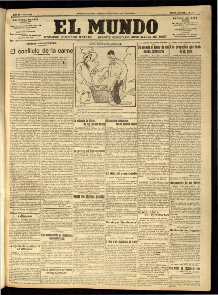 Miniatura de El Mundo del 4 de abril de 1921