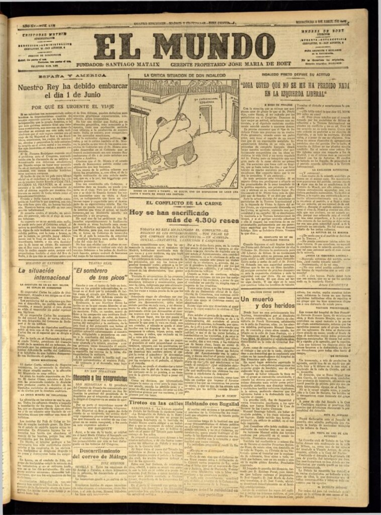 Miniatura de El Mundo del 6 de abril de 1921