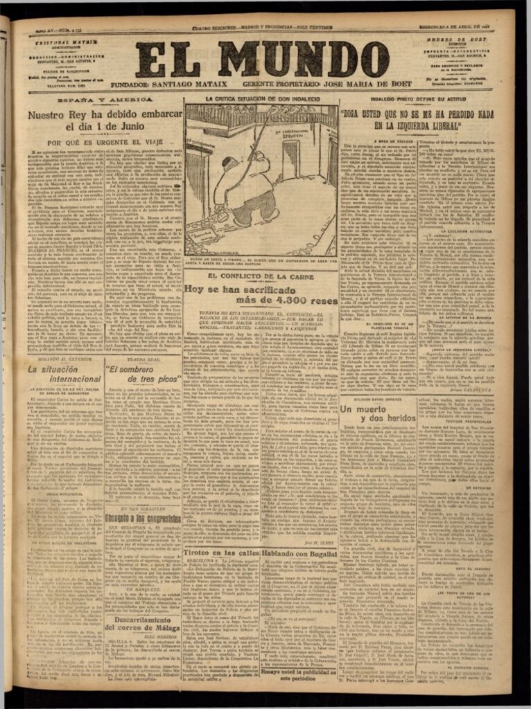 Miniatura de El Mundo del 6 de abril de 1921 (edición de provincias)