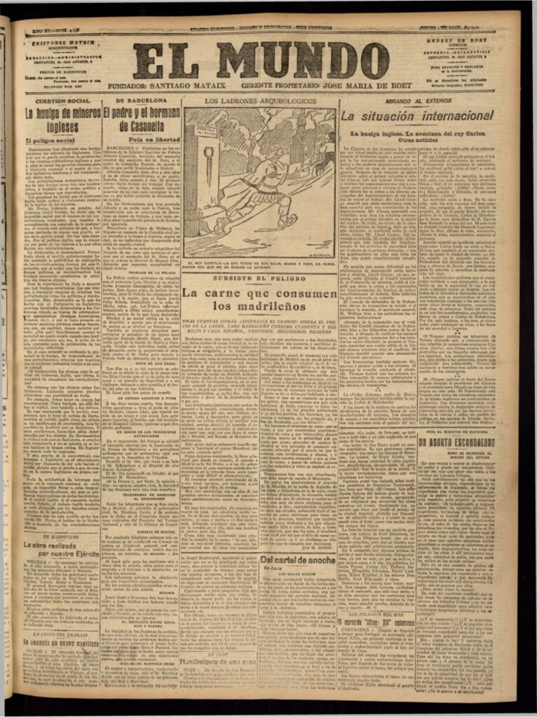Miniatura de El Mundo del 7 de abril de 1921 (edición de provincias)